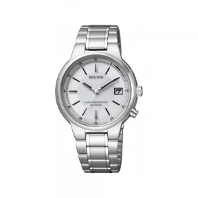 西铁城/Citizen Citizen Reguno 系列 不锈钢 37.5 MM 太阳能石英 男表 KL8-112-91