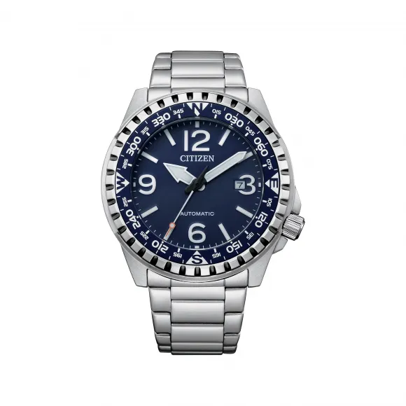 西铁城/Citizen 46.00MM 机械机芯 不锈钢 男表 NJ2191-82L