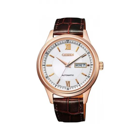 西铁城/Citizen Citizen 系列 不锈钢镀金 40 MM 自动机械机芯 男表 NY4052-08A