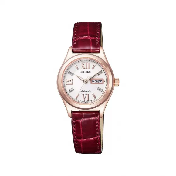 西铁城/Citizen Citizen 系列 不锈钢镀金 27 MM 自动机械机芯 女表 PD7162-04A