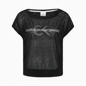 Calvin Klein 女装针织宽领围运动T恤4Ws0K180-休闲运动系列