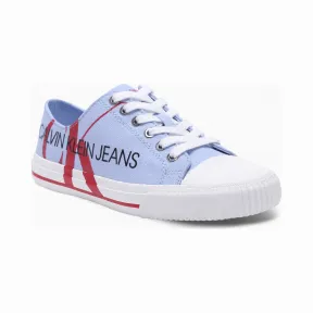 Calvin Klein 女鞋 轻便撞色Logo青春系带帆布鞋 B4R0856Ft-配件系列