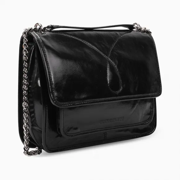 卡尔文·克莱恩/Calvin Klein CALVIN KLEIN 女装Logo翻盖链条单肩包DH2247U8300-配件系列