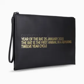 卡尔文·克莱恩/Calvin Klein 【鼠年新春系列】CALVIN KLEIN 男女同款Logo时尚休闲手拿包 HP1450U9200-配件系列