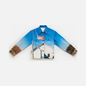 卡尔文·克莱恩/Calvin Klein 女士1978系列纯棉印花牛仔夹克 J209291-牛仔休闲系列