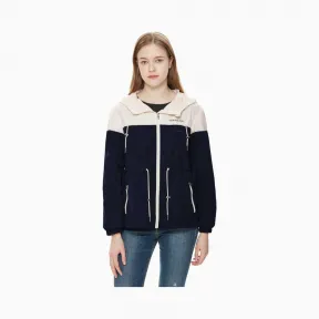 卡尔文·克莱恩/Calvin Klein 女士新款收腰撞色单夹克 J211739-牛仔休闲系列