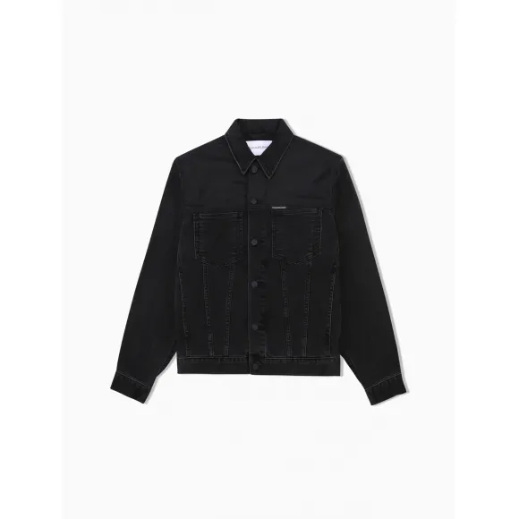 卡尔文·克莱恩/Calvin Klein CALVIN KLEIN 男装Logo单排扣牛仔外套J314838-牛仔休闲系列