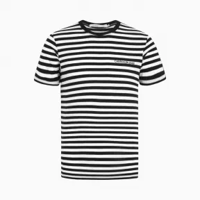 Calvin Klein 男装 纯棉时尚圆领短袖条纹T恤 J315253-牛仔休闲系列