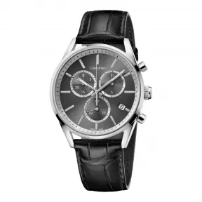 卡尔文·克莱恩/Calvin Klein   不锈钢 石英机芯 男表 K4M271C3