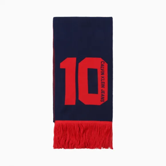 卡尔文·克莱恩/Calvin Klein 男士Logo印花围巾 K504943-配件系列