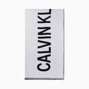 Calvin Klein女装Logo印花围巾 K605827-配件系列