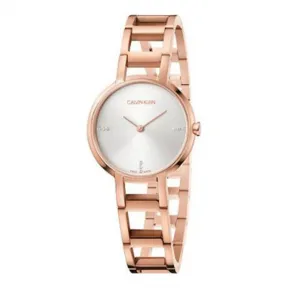 卡尔文·克莱恩/Calvin Klein   PVD镀金、精钢 石英机芯 女表 K8N2364W