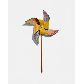 蔻驰/Coach  彩虹经典标志帆布转轮风车 1253-LEM