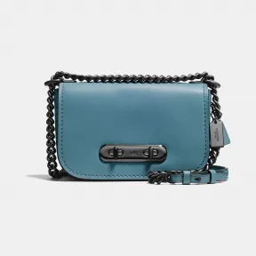 蔻驰/Coach 铬鞣皮革COACH SWAGGER 20单肩包 18858 DKCMB