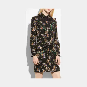 蔻驰/Coach WESTERN蕾丝衬衣裙 20199 BLC