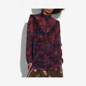 蔻驰/Coach 小马图案印花WESTERN衬衣 23037 BLC