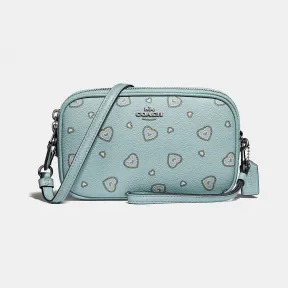 蔻驰/Coach 心形图案印花斜挎手拿包 29682 SVNQ3