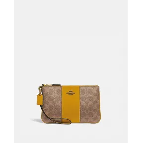 蔻驰/Coach 拼色经典标志帆布小号腕包 32445-B4QTL