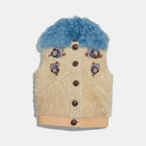 蔻驰/Coach 精美羊毛皮背心 33147 HON