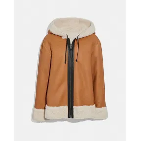 蔻驰/Coach 双面羊毛皮帽衫 38549-AZE-06