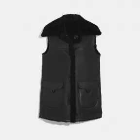 蔻驰/Coach 双面羊毛皮背心 42793 LWO