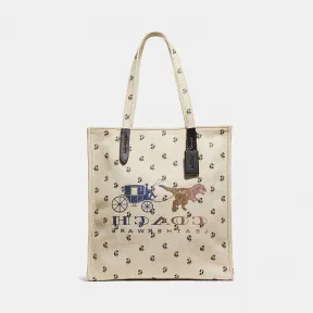 蔻驰/Coach 颠倒REXY和马车图案托特包 47551 V5CHK