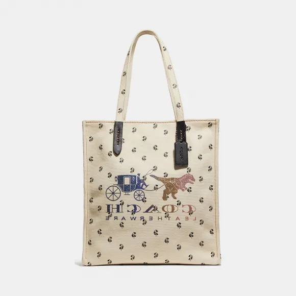 蔻驰/Coach 颠倒REXY和马车图案托特包 47551 V5CHK