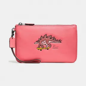 蔻驰/Coach 铬鞣皮革COACH BEASTS小号腕包 55716 DKPEO