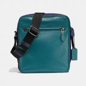 蔻驰/Coach 拼色粒面皮革METROPOLITAN飞行包 57771 QBM85