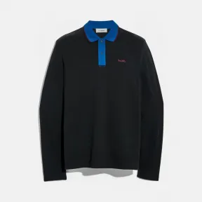 蔻驰/Coach   长袖POLO衫 6660-BLK-L