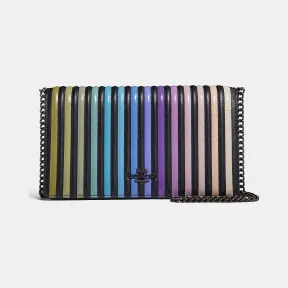 蔻驰/Coach 渐变色绗缝CALLIE链条折叠式手拿包 66603 GMBK