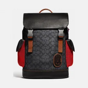 蔻驰/Coach 经典标志帆布COACH贴花RIVINGTON背包 69291 JICHR