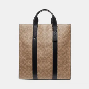 蔻驰/Coach 经典标志帆布METROPOLITAN柔软长款托特包 69358 JIKHA