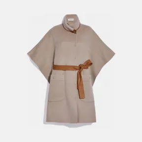 蔻驰/Coach  女士 双面腰带披风 6953-CRM-L