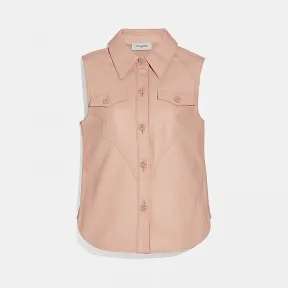 蔻驰/Coach 无袖西部皮衬衣 69871 PIN