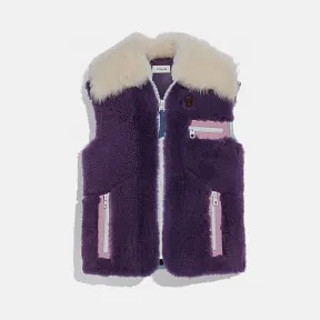 蔻驰/Coach 羊毛皮背心 72552 L38