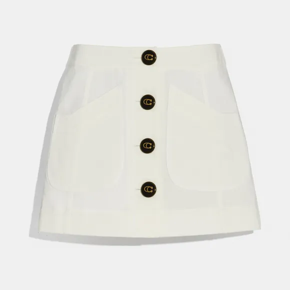 蔻驰/Coach 短款军品裙 72580 WHT