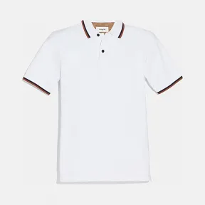 蔻驰/Coach Rexy贴花Polo衫 72607 WHT