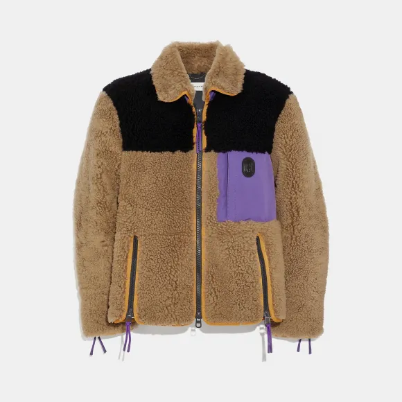 蔻驰/Coach 拼色羊毛皮 72637 L9I