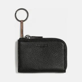 蔻驰/Coach   经典标志帆布色块L型拉链车钥匙包 76314-KHA