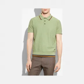 蔻驰/Coach 褶边POLO衫 87505 GRN