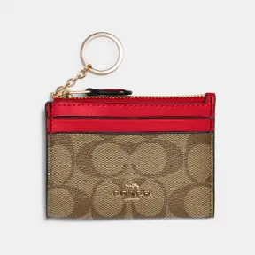 蔻驰/Coach 标志性帆布迷你紧身证件包 88208-IMVGQ