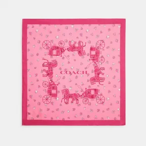 蔻驰/Coach 马车茶玫瑰印花真丝头巾 C0007-C0X