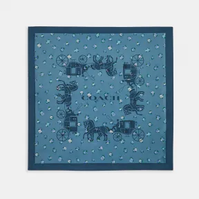 蔻驰/Coach 马车茶玫瑰印花真丝头巾 C0007-PTW