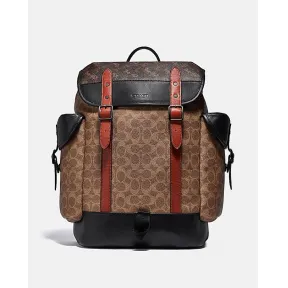 蔻驰/Coach 马车图案印花经典标志帆布HITCH双肩包 C1059-JIS2K