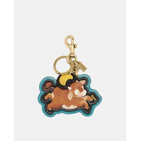 蔻驰/Coach 经典标志帆布农历新年系列牛年手袋挂件 C2393-B4S9D