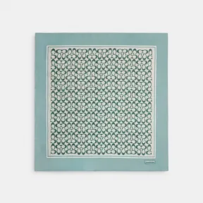 蔻驰/Coach 经典标志复古印花真丝方巾 C2755-AQM