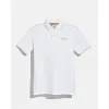 蔻驰/Coach COACH徽章POLO衫 C3723-WHT-XXL