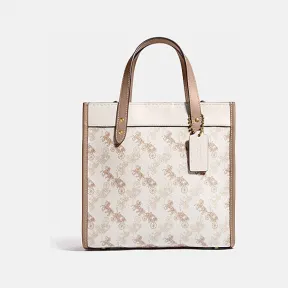 蔻驰/Coach B4SN6 PVC 马车图案印花22 号FIELD托特包 C3866-B4SN6