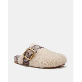 蔻驰/Coach 羊毛皮木屐 C6463-NAT-6.5B